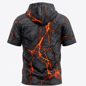<b>Mens</b> Casual Regular Fit Breathable <b>Short</b> <b>Sleeve</b> <b>Hoodie</b> Autumn Solid Plain Athletic Training Pullover Streetwear Pocket Wholesale - Product Image 2