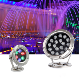 Anneau lumineux LED RGB/RGBW 48W pour fontaine, corps en aluminium étanche IP68 avec variateur d'intensité - Product Image 3