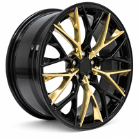 Jantes forgées 6061-T6 à 10 branches en Y, noires brillantes, concaves, de 18 à 22 pouces, 5x108, 5x112, 5x120 pour BMW, Audi, Mercedes-Benz
