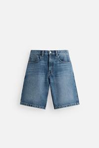Shorts de Mezclilla Lavada de Corte Holgado para Hombre - Product Image 5