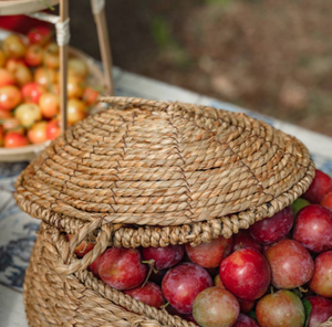 Nouveau panier de rangement en jonc de mer avec couvercle, panier en osier naturel pour fruits, légumes, pain, jouets, couvertures, linge, décoration intérieure - Product Image 3