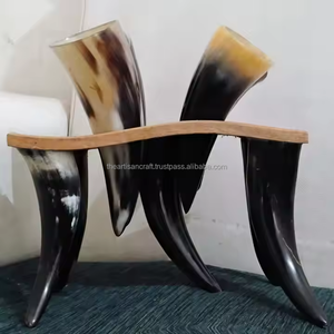 Authentic <b>Drinking</b> Horn with Wooden <b>Stand</b> for Viking Feasts Medieval Decor and Traditional Beverage Display by Artisan Craft - Product Image 1