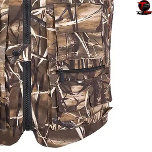 Chaleco Utilitario para Hombre, Cuello en V, Cierre Completo, Múltiples Bolsillos con Cremallera, para Caza, Pesca, Viajes, Ligero, Transpirable, Sin Mangas - Product Image 2
