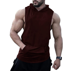 Débardeurs de sport décontractés pour hommes, sans manches, à séchage rapide, compressifs, 100% coton respirant pour la gym, le fitness, l'entraînement, personnalisables - Product Image 6