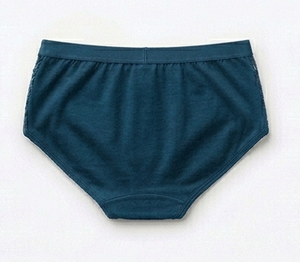 Ropa Interior Femenina de Algodón y Spandex con Ribete de Encaje Azul Marino, Transpirable, Tejido de Punto No Tejido, Ajuste Estándar, Sirius Sports Personalizado - Product Image 2