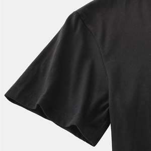 Impression de logo personnalisé sur t-shirt unisexe, meilleur matériau, vente en gros, streetwear tendance, jersey 100% coton bio de haute qualité - Product Image 5