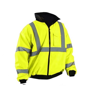 Blouson de bombardier sur mesure en gros Veste de travail de sécurité réfléchissante imperméable - Product Image 1