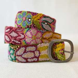 Handcrafted High End Quality Embroidery <b>Needlework</b> Belt Low Cost Ethnic Fashion Durable Colorful Waist Belt for Women Saree - Product Image 1