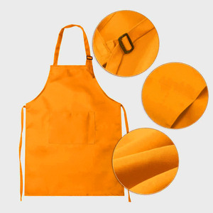 ผ้ากันเปื้อนผู้ชาย/ผู้หญิง มีช่องใส่เครื่องมือ รับผลิตแบบ OEM รับออกแบบตามสั่ง ผ้ากันเปื้อนผ้าแคนวาส สกรีนโลโก้ได้ ผ้ากันเปื้อนครัว สไตล์เกาหลี ญี่ปุ่น - Product Image 2