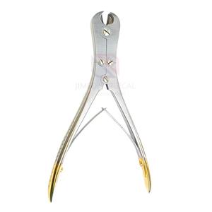 10-Inch Gold-Plated Manual Orthopedic <b>Pin</b> Cutter High Quality <b>Stainless</b> <b>Steel</b> Straight Surgical Instrument CE Certified - Product Image 1