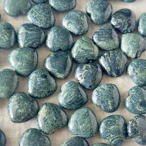 คริสตัลพลอยคาบาบาธรรมชาติหินแจสเปอร์พลอยรูปหัวใจป่องสำหรับตกแต่งสไตล์ความรักและของขวัญจากอาเกต - Product Image 4