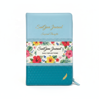 Diario Bíblico Personalizado de Cuero con Cierre, Biblia King James, Impresión Personalizada OEM/ODM, Cubierta de Cartón Repujado, Tamaño A6/A5, Papel Offset