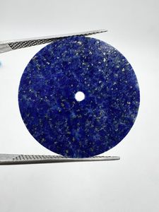 Esfera de Reloj A K Gems de Lapislázuli Azul Natural, 31.50 mm, Redonda, Pulida por un Lado, Modelo ETH-1006 - Product Image 4