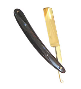 Navaja de Afeitar Profesional Vintage de Acero Inoxidable para Cortar Barba, Navaja de Barbero Personalizada de Una Sola Hoja con Mango de Madera - Product Image 2