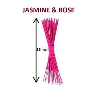 Varillas de incienso de 19 pulgadas Varillas de incienso naturales de jazmín y Rosa más vendidas Suministro a granel (rosa) - Product Image 1