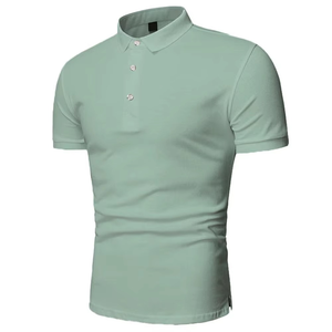 Camisetas Polo Casuales Lisas de Alta Calidad al por Mayor, Tejido de Punto, Tallas Grandes, Polo de Golf, Logotipo Bordado Personalizado, Camisetas Polo para Hombre - Product Image 3