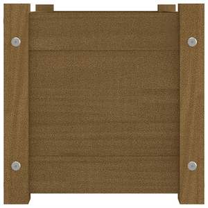 Jardinière en bois de pin massif brun miel durable de 23,6 pouces, pots et jardinières pour fleurs - Product Image 4