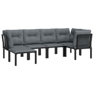 Ensemble de salon de jardin noir et gris foncé - Product Image 3