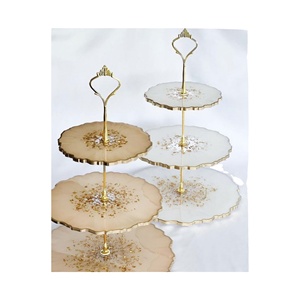Resin Cup <b>Cake</b> <b>Stand</b> With <b>3</b> <b>Tier</b> for Restaurant Table Serving <b>Stand</b> Customize Size Dessert & <b>Cake</b> Folding <b>Stand</b> for Wholesale - Product Image 1