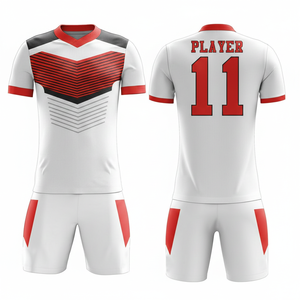 Professional Custom Lightweight Football Uniform Set | 100% Polyester Sublimation Short Sleeve Solid Front Logo Quick Dry All - Product Image 2