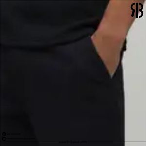 Wholesale Men's Solid <b>Black</b> Cotton Bermuda Shorts Casual Elastic Waist With Pockets Breathable Woven Fabric Shorts For Men - Product Image 4