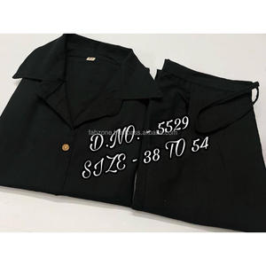 Beautiful Heavy Cotton Slub / Cotton Flex (खादी) Best Quality Fabric Cordset ( Short Length Shirt - 29”) With <b>Wooden</b> <b>Buttons</b> & L - Product Image 2