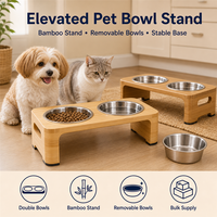 Erhöhter Futternapf-Ständer für Hunde und Katzen mit erhöhter Futterhöhe, stabiler Basis und modernem Design für den Haushalt