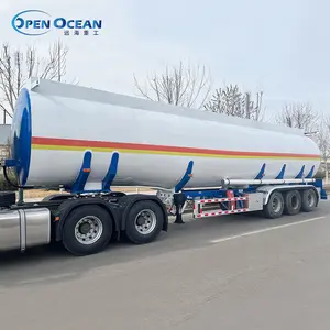 3 Axles 50000 Liters Oil/Diesel/Gasoline/Crude/Propane Transport Steel Monoblock Fuel Tank/Tanker Truck Semi Trailer for Sale