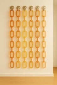 ILAHI's Modern Art Deco Eco-Friendly Acrylic Curve Vertical Pattern Chain Wall Accents Handmade Hanging Diwali Decor <b>Ornamental</b> - Product Image 1