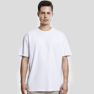 Camiseta de algodón de color liso para hombre, manga corta, cuello redondo, estilo oversize, informal, tejido jersey, diseño liso, ecológica, verde azulado frontal - Product Image 6
