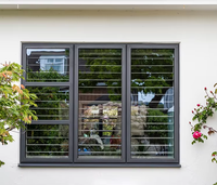 Ventana Abatible de Aluminio con Rotura de Puente Térmico RG65, Triple Acristalamiento, Vidrio Low-E, Eficiencia Energética para Proyectos de Villas