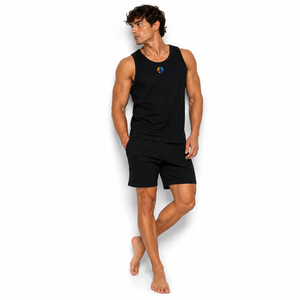 Confort en coton de qualité supérieure et coutures impeccables dans le débardeur pour homme, offrant un confort frais pour les séances de fitness et les promenades estivales, à porter au quotidien. - Product Image 6