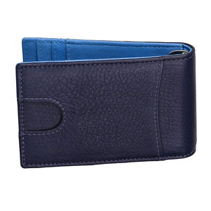 Nouveaux portefeuilles en cuir élégants pour hommes, design tendance à plusieurs poches, en cuir véritable, couleur unie. - Product Image 6