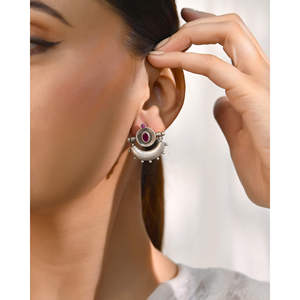 Pendientes de Plata Meera Jaipur - Product Image 1