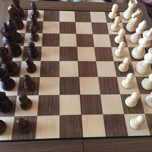 ILAHI's Eco-Friendly Rustic Polished Rectangle <b>Chess</b> <b>Board</b> Game 100% Handmade Pure Wood Animal/Love Style Customized Size <b>Chess</b> - Product Image 1