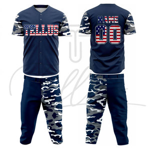 Uniforme de Béisbol Personalizado para Adultos, Transpirable, 100% Poliéster, Estampado, de Alta Calidad, Personalizable, Nuevo, al Mejor Precio - Product Image 2