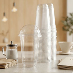 Gobelets en plastique PP transparents jetables à paroi simple du Vietnam, capacité 500 ml/700 ml, couvercles de 95 mm de diamètre, pour boissons froides, gobelet à café - Product Image 1