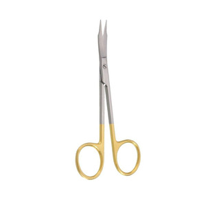 Ciseaux à gencives courbés Goldman Fox, kit chirurgical, acier inoxydable, instrument chirurgical dentaire manuel, réutilisable, précision, tissus mous, CE - Product Image 4