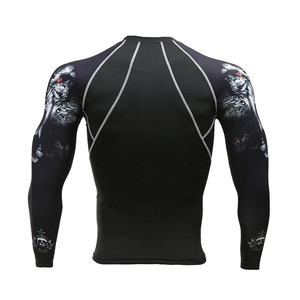 Servicio OEM, Ropa Deportiva para Hombre, Camiseta de Manga Larga con Protección UV, Logotipo Personalizado, Venta en Línea, Camiseta de Alta Calidad con Protección UV y OEM - Product Image 3