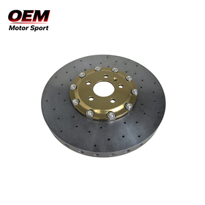 Rotores de Freno de Alta Calidad de 390x38mm, Rotores de Freno Ventilados con Ranuras y Perforaciones Personalizadas para Delanteros y Traseros, Compatibles con Audi Q5 - Product Image 5