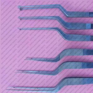 Premium Stainless Steel 6 <b>Pc</b> Neurosurgical Yasargill Tumor & Micro Bayonet Forceps <b>Set</b> Reusable Neurosurgery Surgical Instrument - Product Image 2