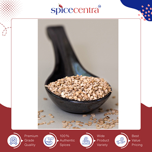 Graines de sésame blanc décortiquées, 100% pures, brutes, séchées automatiquement, triées Sortex 99,98%, pour la cuisson, origine Inde, durée de conservation 12 mois, personnalisable - Spicecentra - Product Image 3