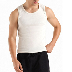Débardeur de sport en coton pour homme 2025 – Style décontracté, vente en gros, vêtements de sport pour la course à pied et le jogging, personnalisable avec logo au dos, prix abordable - Product Image 1
