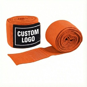 Bandages de boxe de qualité supérieure, nouveau design personnalisé, 100% coton, possibilité de personnaliser votre propre logo. - Product Image 2
