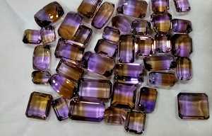 Ametrino natural facetado, lote mixto, gran tamaño, forma irregular, gemas sueltas moradas y azules, precio al por mayor. - Product Image 3
