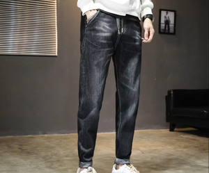 Jeans de Mezclilla para Hombre y Mujer, 100% Algodón, Secado Rápido, Corte Regular Vintage, Lavado Casual, Rectos, para Invierno y Verano, Varios Modelos - Product Image 3