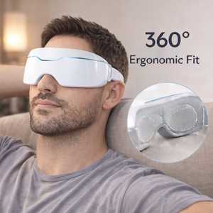 Masque oculaire intelligent à vapeur, thérapie chaude et froide 42°C, appareil de soin des yeux chauffant, soulagement des yeux secs, masseur oculaire portable, logo OEM professionnel - Product Image 3