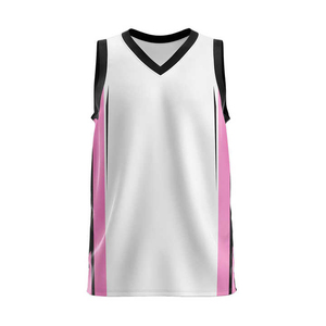 Dernières tendances en matière d'uniformes de basket-ball en gros, imprimés, couleurs et logo personnalisés, séchage rapide, respirant, 100% polyester, design élégant - Product Image 3