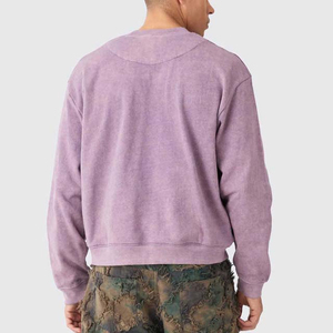 Sudadera Ligera de Cuello Redondo para Hombre, Estilo Acid Wash, 100% Algodón, Secado Rápido, Transpirable, Alta Calidad, Superventas - Product Image 2