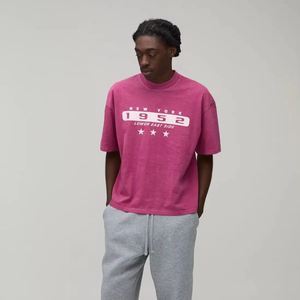 mens oversized boxy fit t shirt drop shoulder loose fit heavy cotton streetwear <b>tshirt</b> export quality supplier - Product Image 1